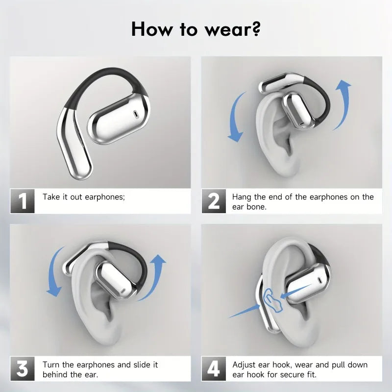 Real Time Translation Earbuds, AI Language Translator Earphone 3-in-1 Accents OWS Earbuds 144 Languages for Travel Business -Q16