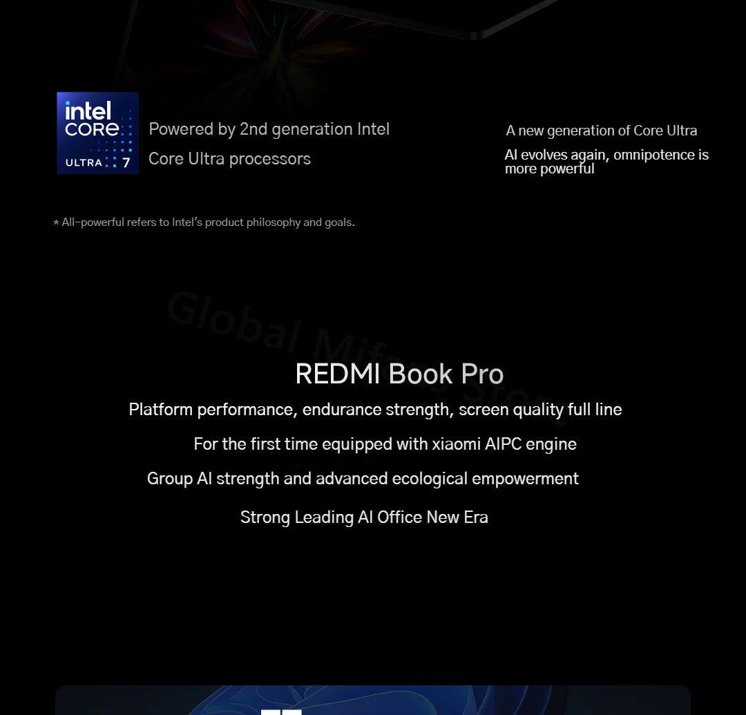 2025 Xiaomi Redmi Book Pro 16 Laptop Intel Core Ultra 7 255H/Ultra 5 225H 32G DDR5+ 1T SSD 3.1K 165Hz Office Ultrabook Notebook