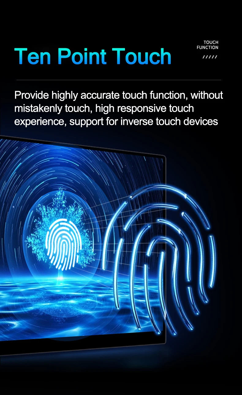 14/15.6 inch 1080p FHD Portable Monitor Touch Screen Dual Speakers HDR IPS 100%sRGB Gaming Display for Laptop Xbox PS4/5 Switch