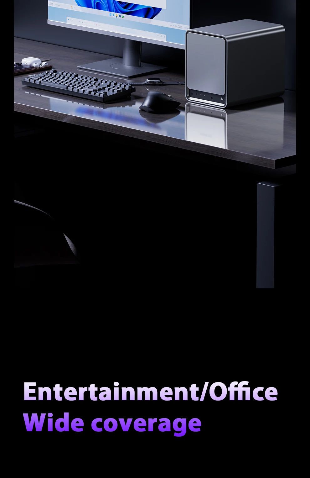 SZBOX WTR Pro NAS Mini PC with 4 Bay Twin Lake N150 DDR4 3200MHz Support 2.5/3.5" HDD*4 M.2 2280 NVMe Desktop NAS DIY Computer