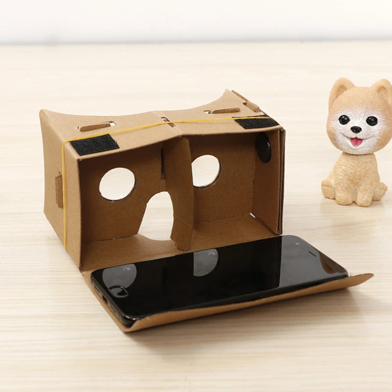 1pc Google Cardboard 3D Vr Virtual Reality Glasses For Android or Phone NEW VR Model DIY Transform Your Device Into a Big Screen