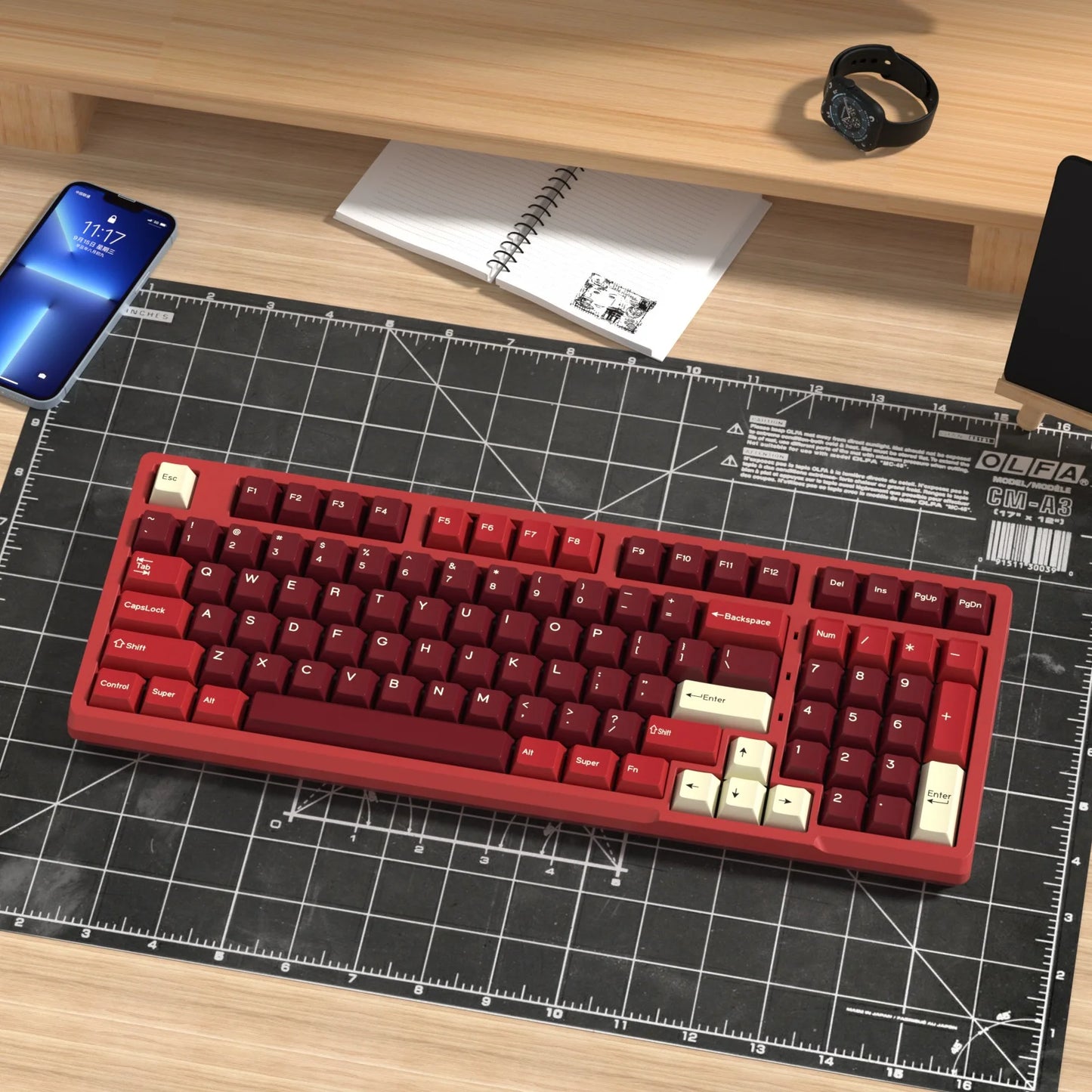 KBDiy GMK Jamon Keycap Cherry Profile Double Shot PBT ISO Keycaps For Gamer Mechanical Keyboard Kit Gaming Point Retro Key cap