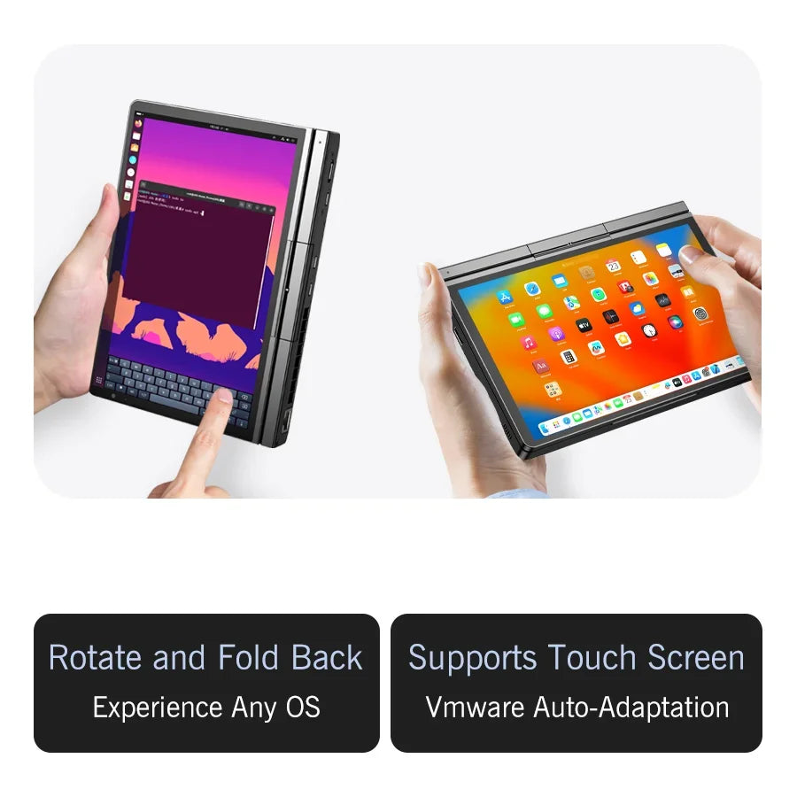 GPD Pocket 4 RAM 16GB 32GB 64G Memory 1TB 2TB SSD Hard Disk  Laptop Notebook Mini PC Portable Gaming Computer