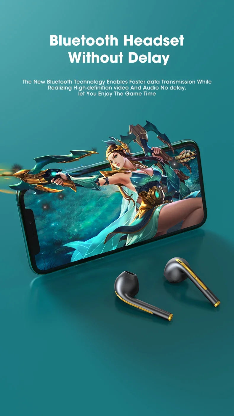 j18 NEW Upgrade Bluetooth 5.1 Earphone Wireless Headphone Stereo Earbuds Headset With Charging Box Microphone For xiaomi iphone