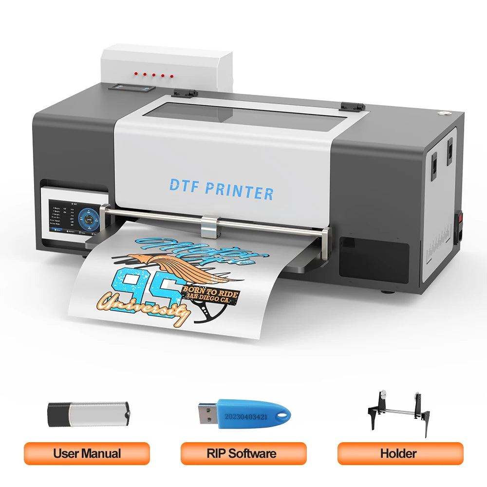 A3 DTF Printer Impresora 13inch XP600 DTF Printer Transfer Printe Direct Roll Film Printing Jeans Bag Hat DTF Printing Machine