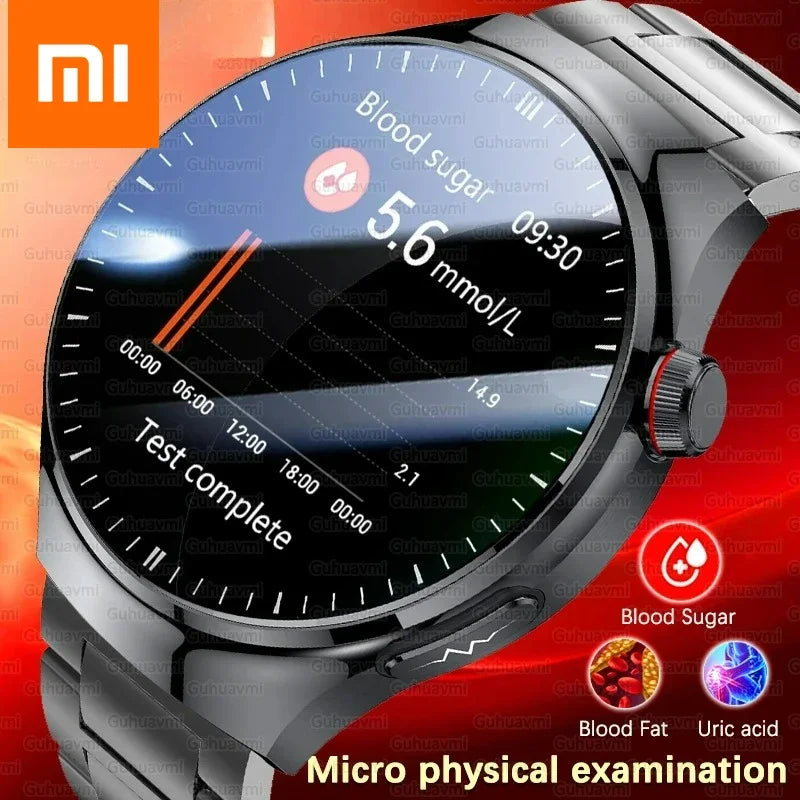 Xiaomi New Medical Grade Smart Watch Blood Sugar Blood Lipid Uric Acid ECG+PPG Body Temperature Bluetooth Call Health Smartwatch