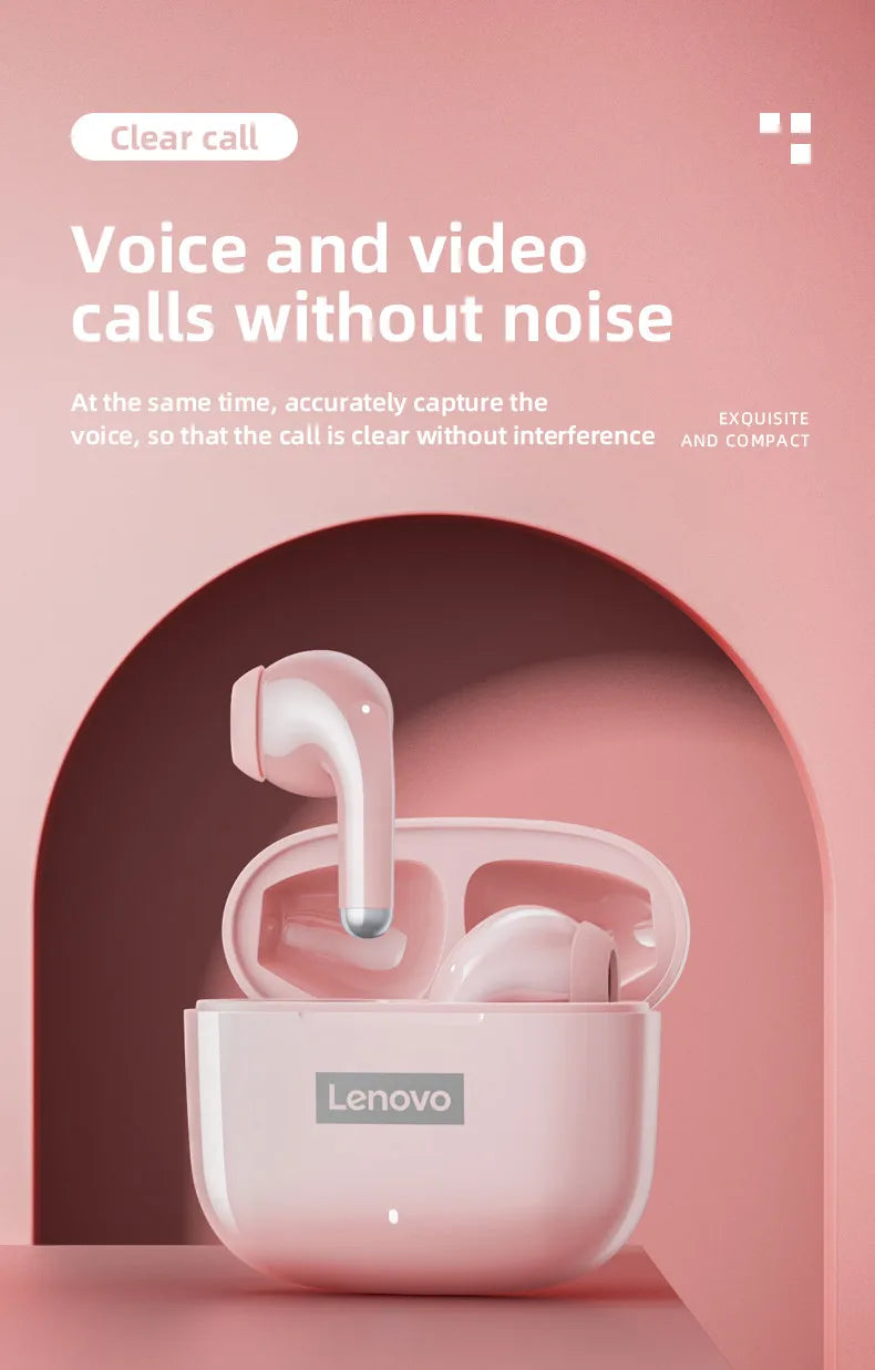 Lenovo LP40 Pro TWS Bluetooth 5.1 Quick Connect Earphones Ergonomic Design Headphones Powerful Transmission Speed Headset