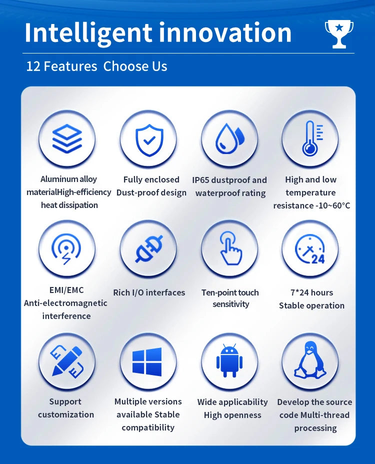 15.6 Inch All in One Capacitive Touch Screen PC Industrial Panel Computer
