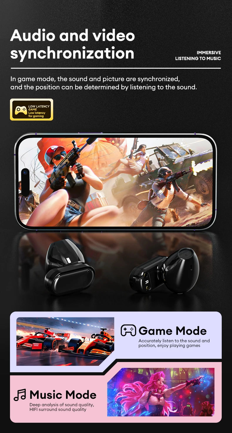 Original Lenovo LP19 Pro New TWS Wireless Bluetooth V5.4 Headset Long range sports headset Dual mode HD music gaming earbuds