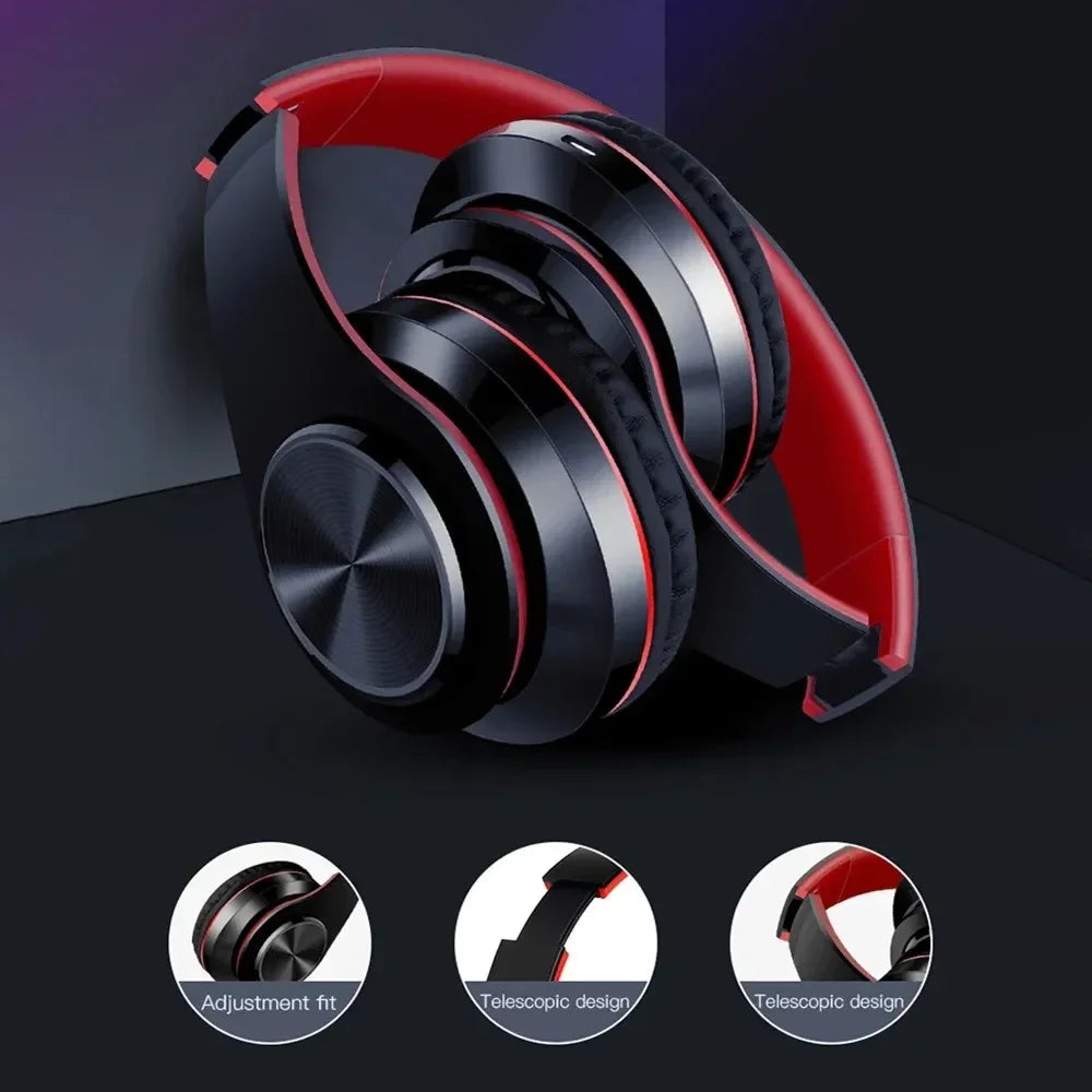 XIAOMI Bluetooth Headset Wireless Headphones Foldable HiFi Stereo Earphone With Mic Support SD Card FM For Xiaomi Iphone