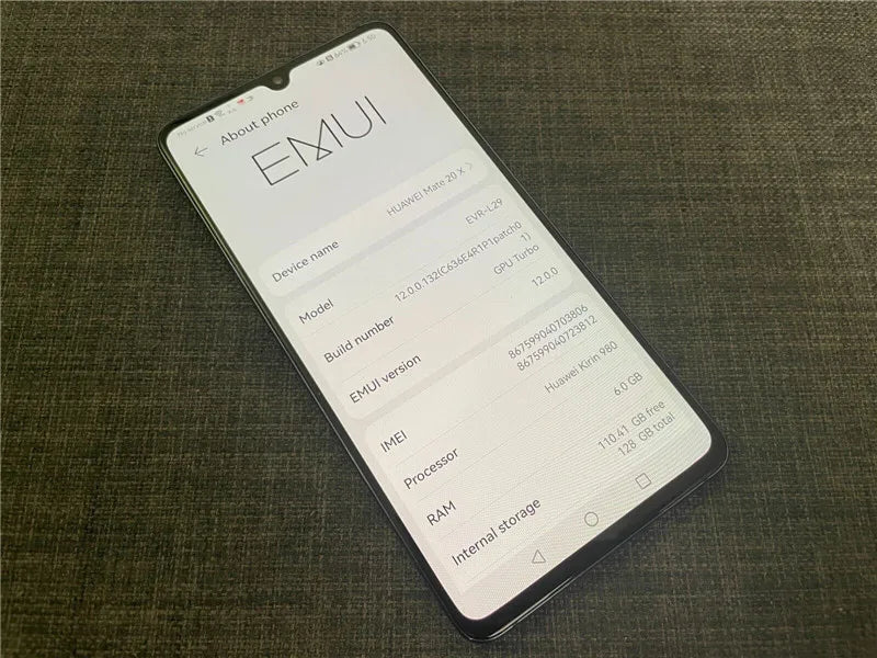 Global version 98%new HUAWEI Mate 20X Smartphone 7.2 inch Full Screen 2244x1080 Kirin 980 octa core  5000 mAh