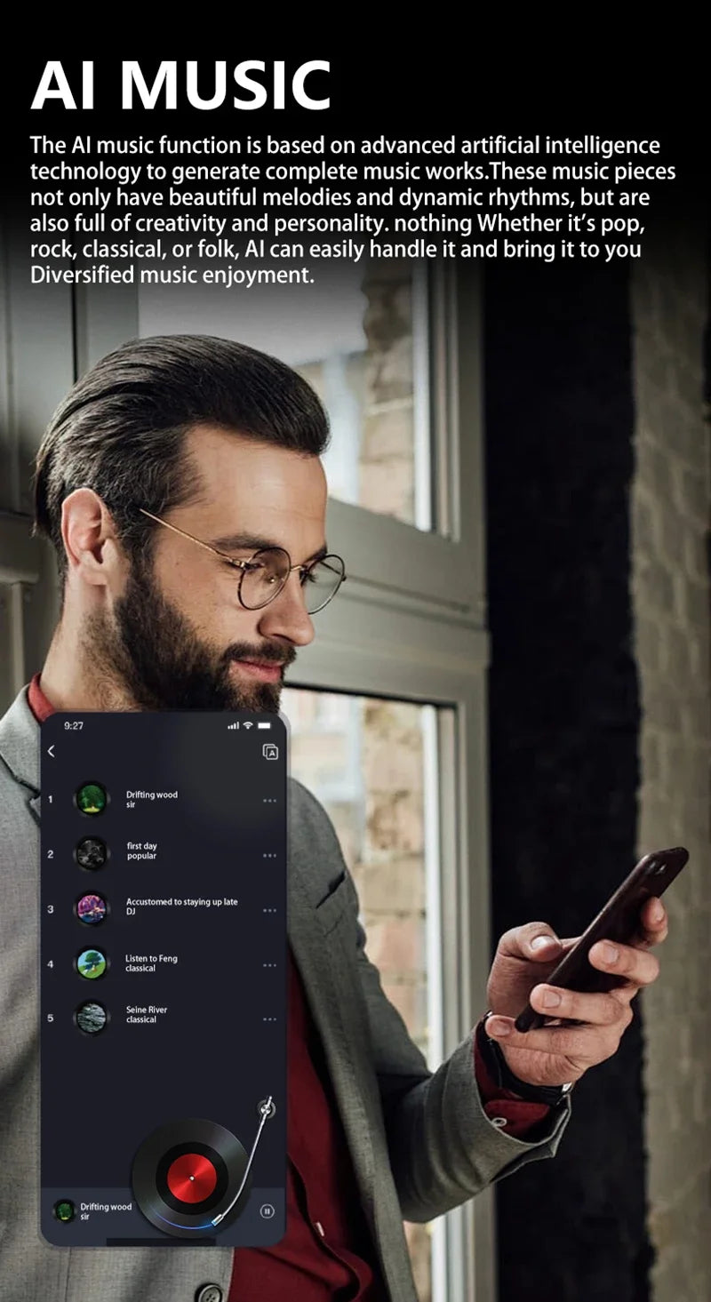 2025 New AI Smart Glasses Intelligent Translation Wireless Bluetooth Glasses Real-time Simultaneous Interpretation Headset