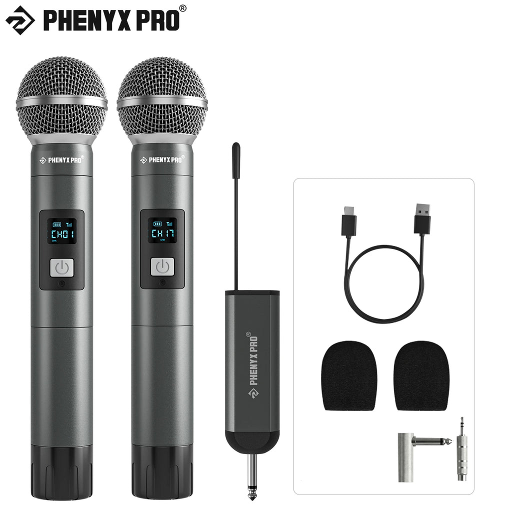 2 channel Digital Portable Wireless Microphone UHF Recording Karaoke Mic 900mhz Professional Handheld Mic Church PDP-2