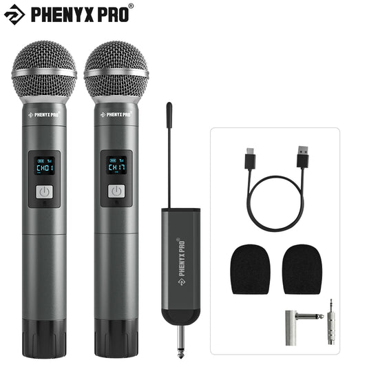 2 channel Digital Portable Wireless Microphone UHF Recording Karaoke Mic 900mhz Professional Handheld Mic Church PDP-2