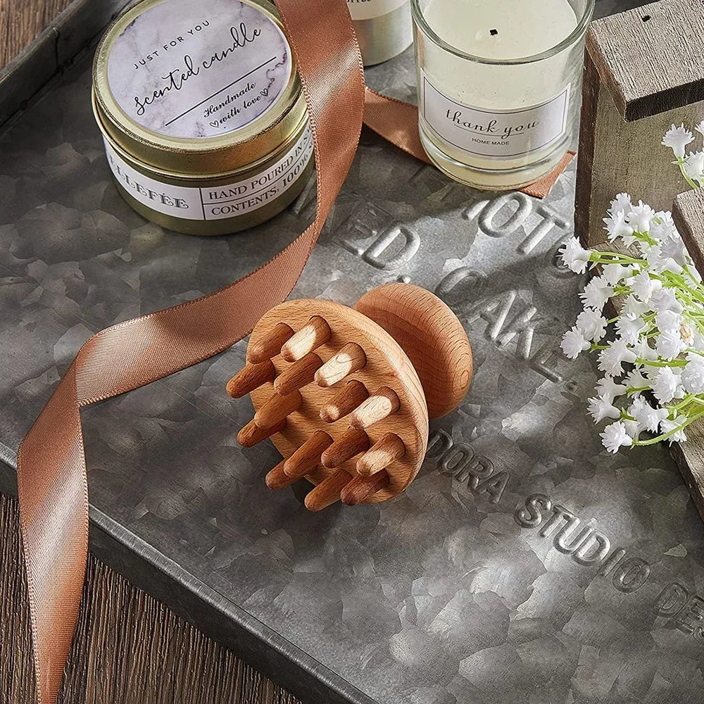 ZONGKUNG 1PCS Wooden Therapy Massage Sets Pain Relief Anti Cellulite Body Slimmling Gua Sha Back Massager Maderoterapia Corporal