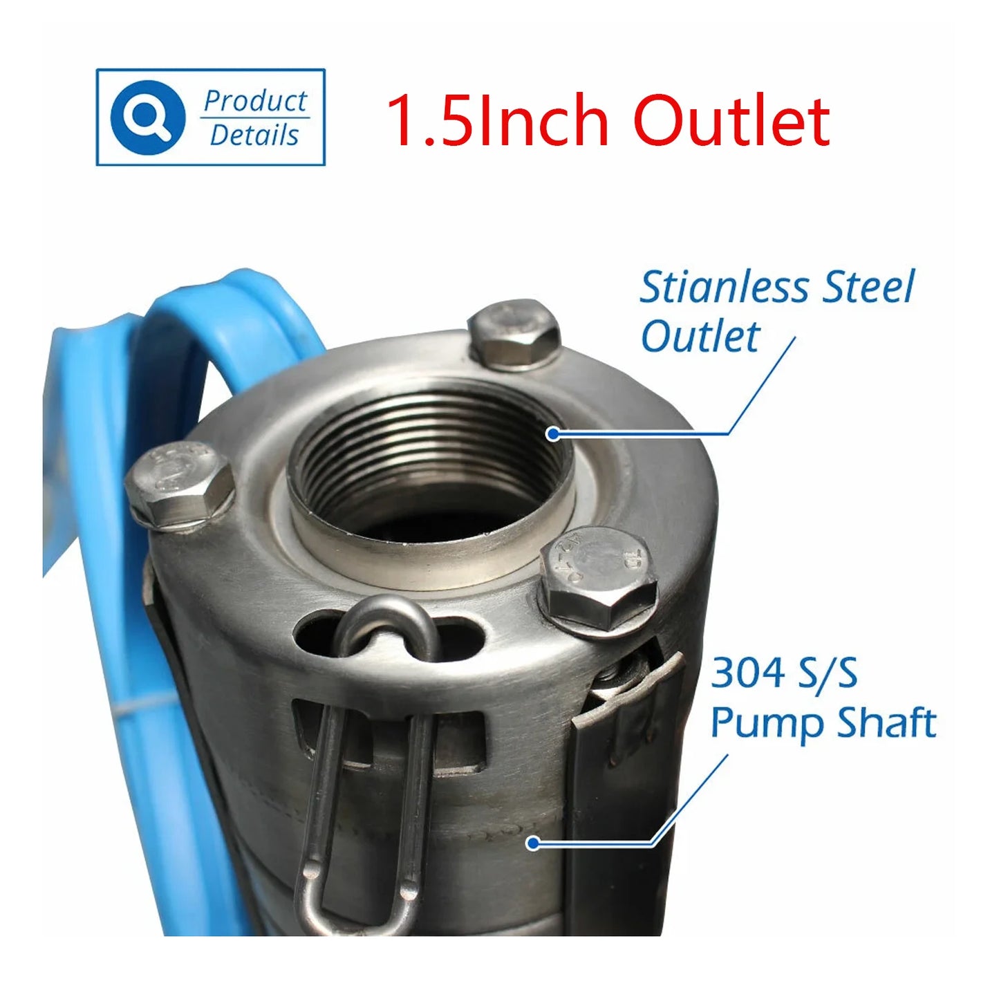 600W DC48V Solar Deep Well Pump with MPPT Controller 100% Stainless Steel Impeller Solar PV Submersible Pump 4"MaxFlow 7m³/H 40M