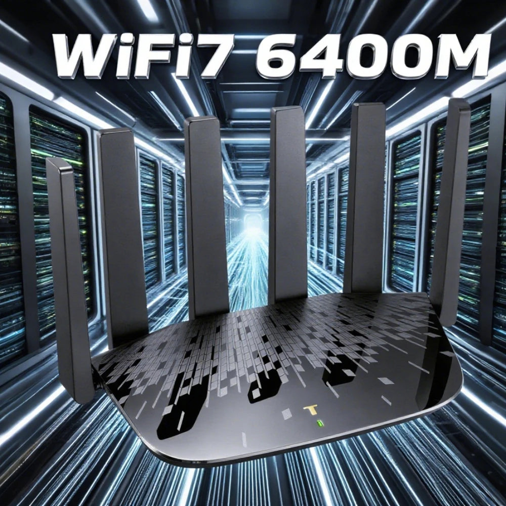 TP-Link WiFi7 AX6400 Wireless Router 6400Mbps Ultra-Fast Gigabit Router 802.11be  High-Performance Networking Home & Office