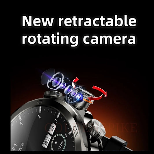 Original H19 Smart Watch Android 10.0 Smartwatch With 190° Rotary Camera GPS WIFI 1.95inch Larger Amoled Screen 256GB Storage