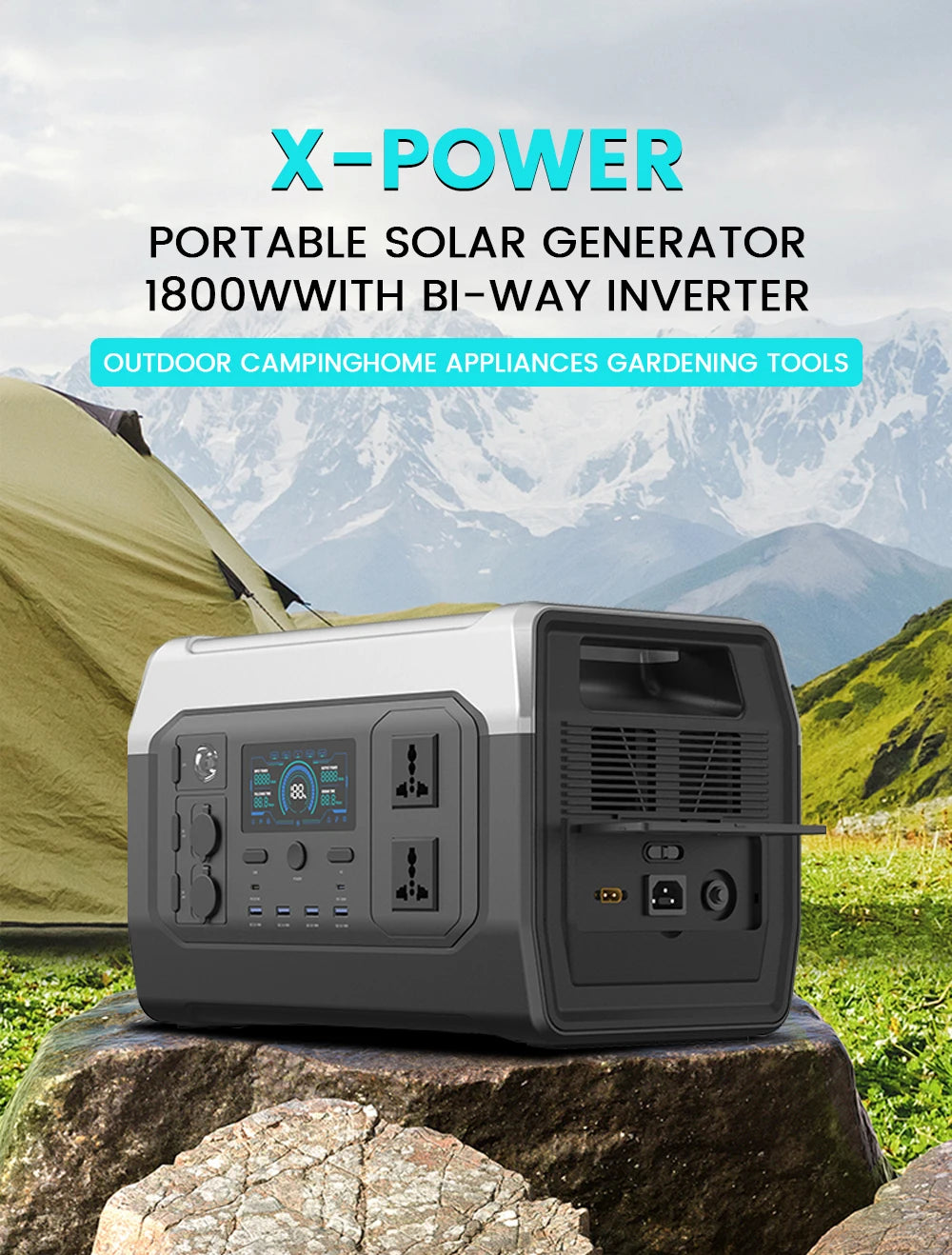 2600W 1800W 500W Portable Power Statio