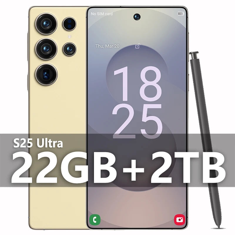 2025 Original S25 ultra Pad Tablet PC 7.3 inch HD 4K Android 13 22GB+2TB 8000mAh Battery 4G 5G Dual Sim Card GPS Google Tab