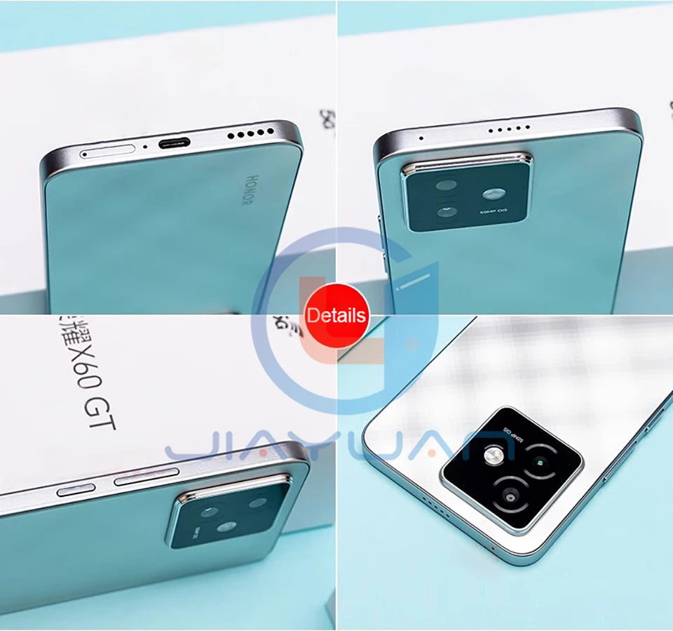Original HONOR X60 GT 5G Mobile Phone 6.7" AMOLED Display Snapdragon 8+ Gen 1 Battery 6300mAh 80W Charging GMS Smartphone