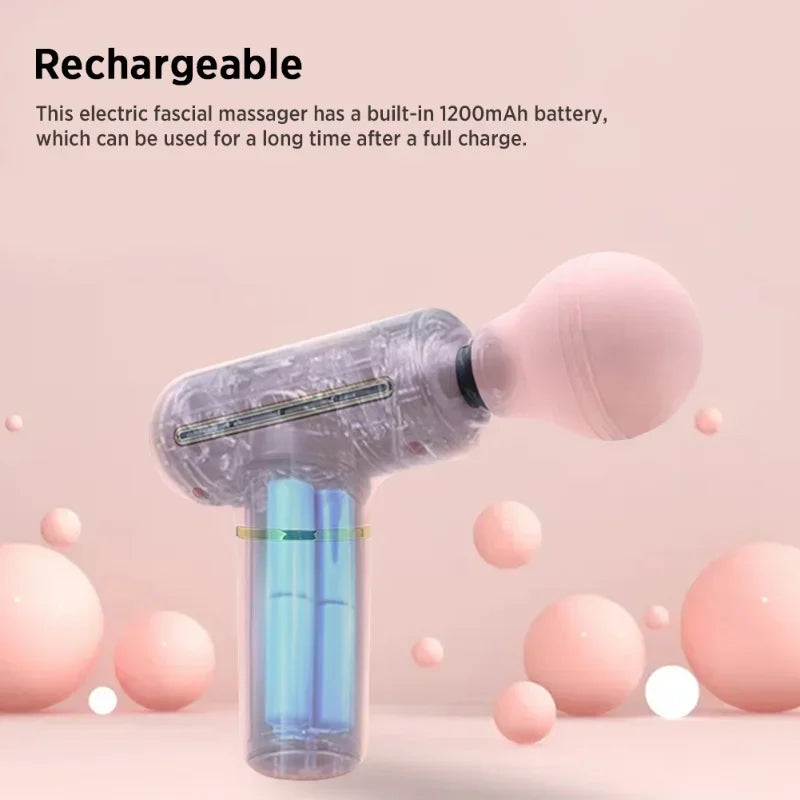 Electric Portable Body Shaping Massage Gun Deep Tissue Muscle Massager Muscle Relaxation Body Back Relaxation Fitness Slimming