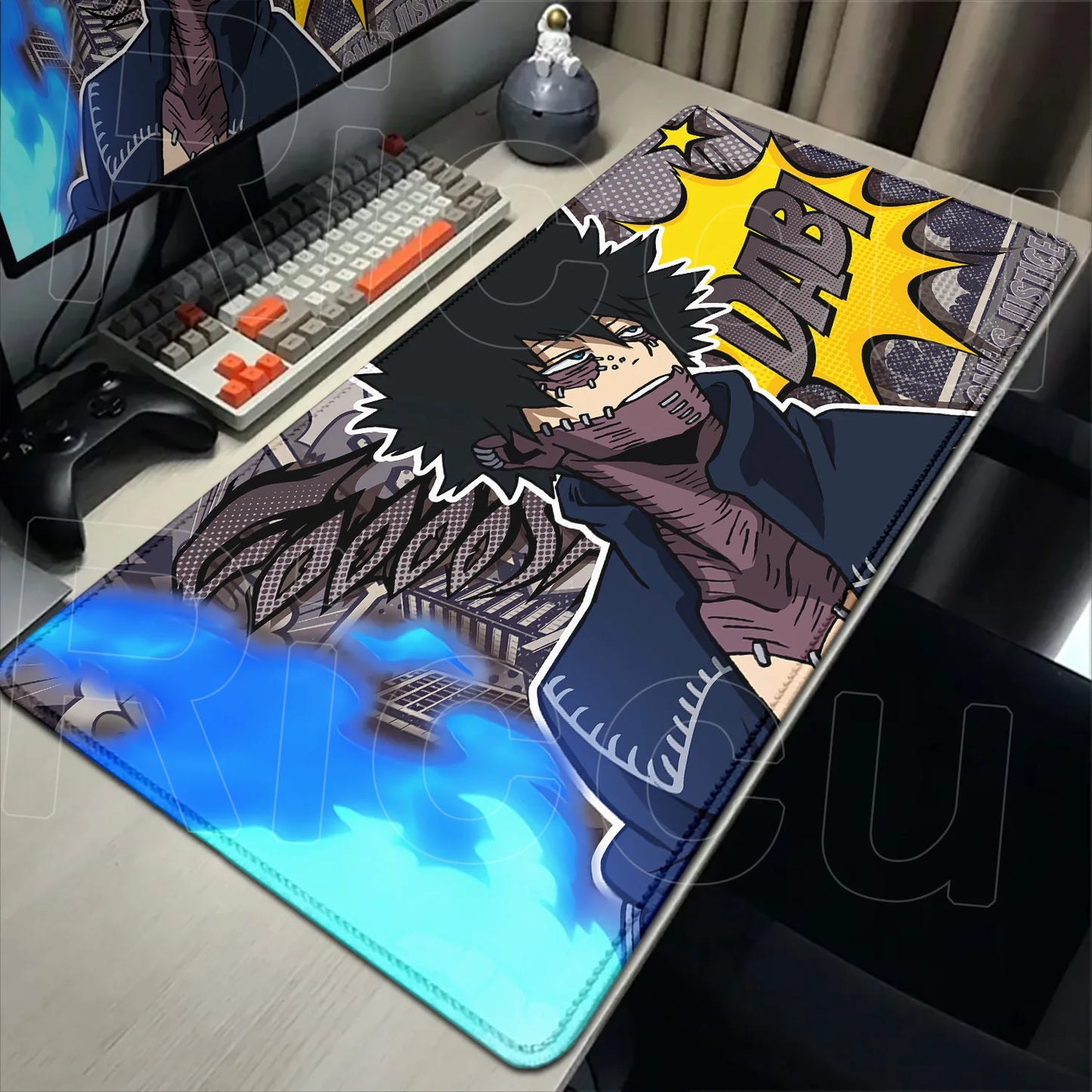 Japan Anime My Hero Academia Mousepad Bakugou Katsuki Large Lock Edge Keyboard Pad For Gamer Computer Desk Mats Anti-slip Rubber