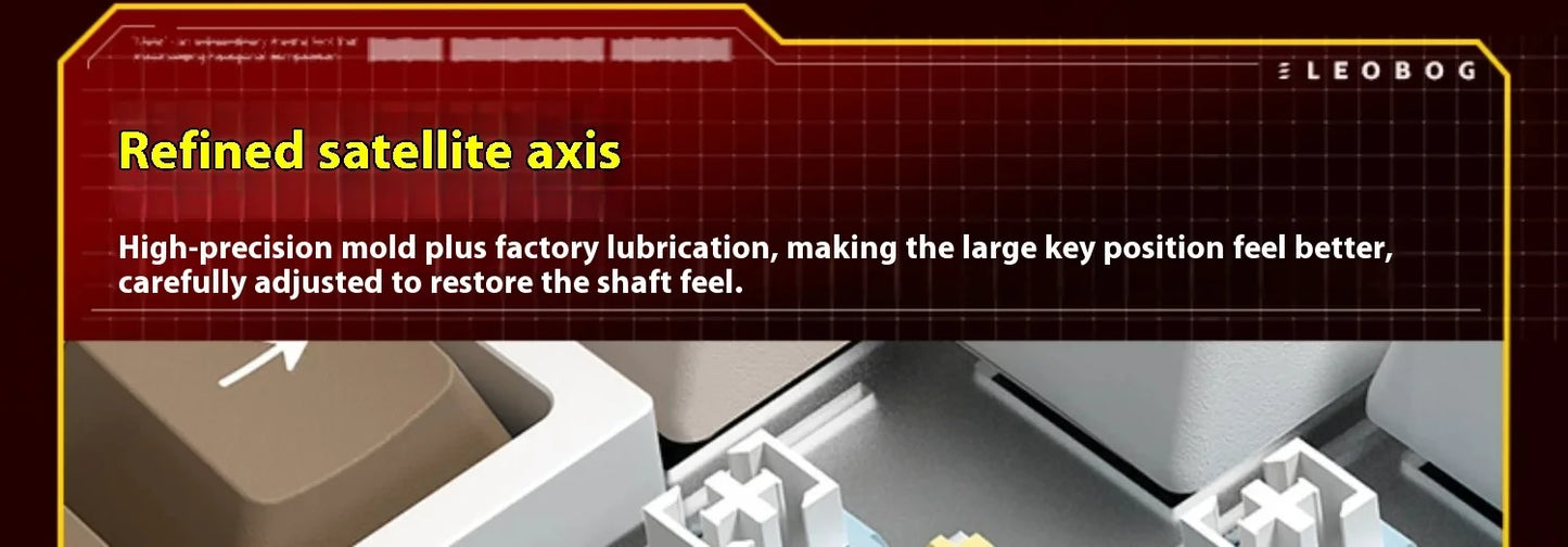 LEOBOG Hi75C Pro Hi75 Sugar65 Custom Mechanical Keyboard Aluminum Kits Hot Swap Wired Gaming Keyboard RGB Gamer Gasket Keyboard