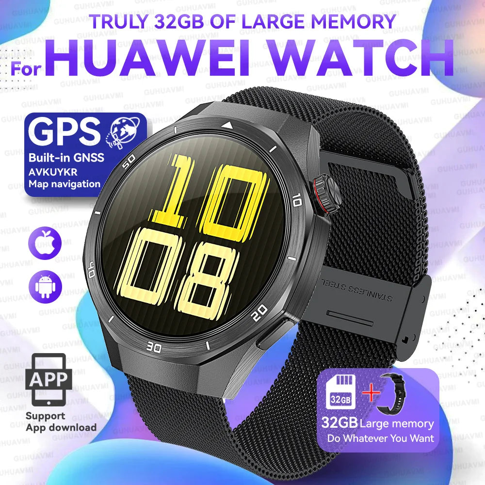 2025 New For HUAWEI GT 5 Pro Multifunction HarmonyOS System Smartwatch Sapphire Screen 32Gb RAM GPS HD Video Call Smart Bracelet