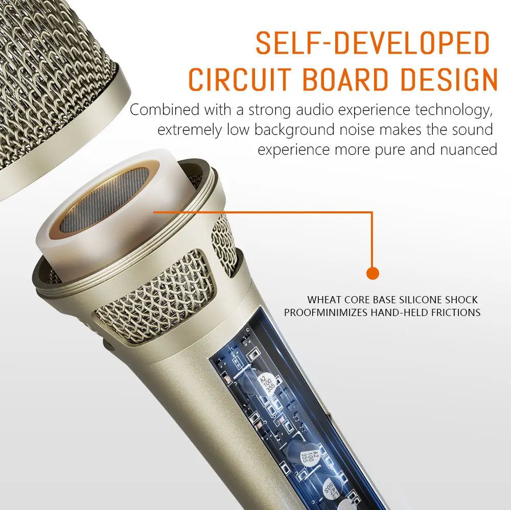 Debra KMS105 Professional Recording Microphone, Corded Microphone with 48V Power Supply, Superior Sound Quality for Stage Use