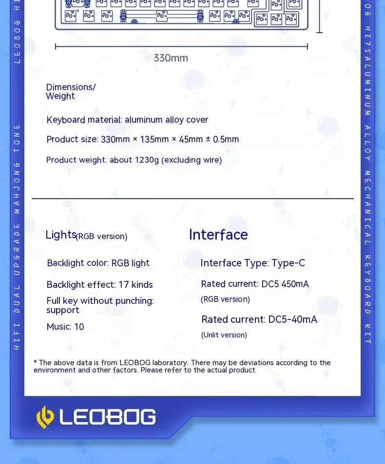 LEOBOG Hi75C Pro Hi75 Sugar65 Custom Mechanical Keyboard Aluminum Kits Hot Swap Wired Gaming Keyboard RGB Gamer Gasket Keyboard