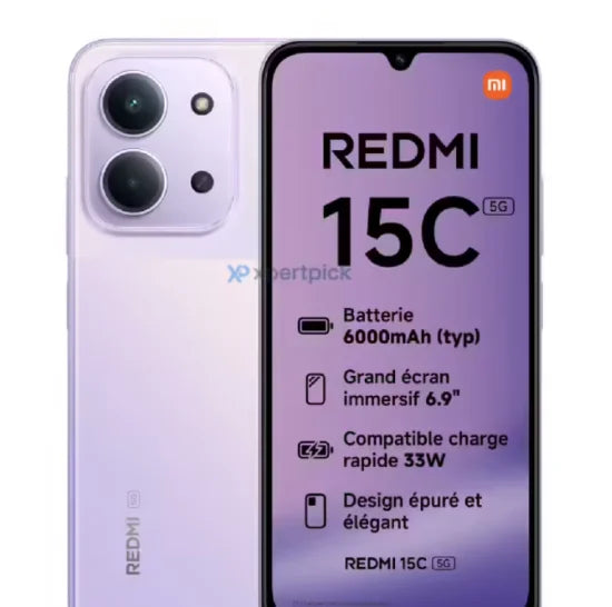 2026 Xiaomi Redmi 15C Smartphone Global Version MediaTek Helio G81-Ultra 120Hz 6.9" Dot Drop display 33W charging