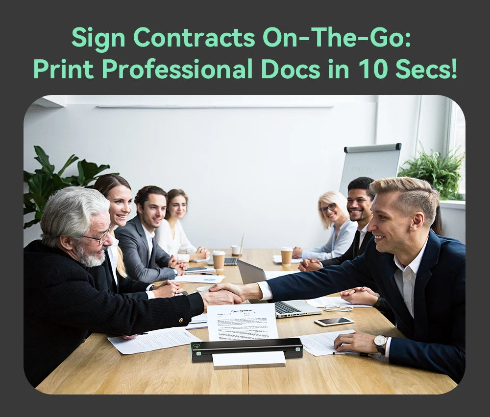 Phomemo M08F Wireless Thermal A4 Printer Bluetooth, Portable Label Maker for Home Office Shipping, Compatible iOS Android PC