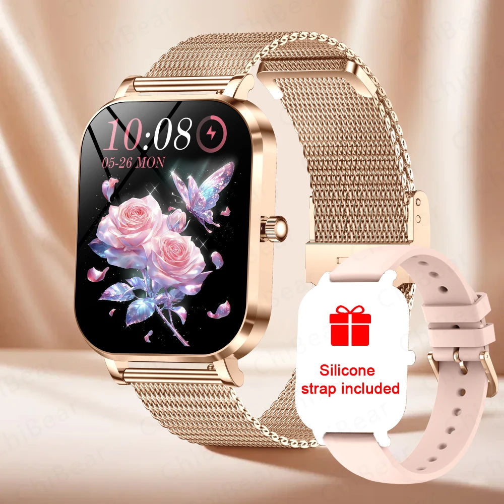 Xiaomi Fashion Women Smartwatch AMOLED HD Screen Heart Rate Blood Oxygen Monitoring BT Call Sports Smartwatch Woman