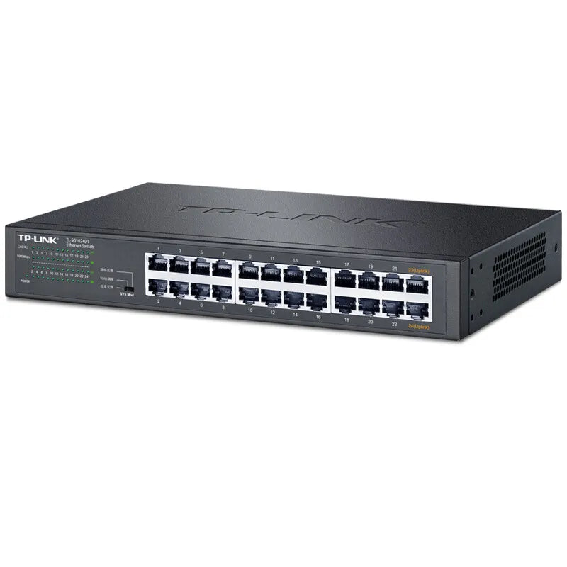 TP-LINK Full-gigabit Network Monitoring 24-port Switch 1000M Network Cable LAN Splitter Ethernet HUB TL-SG1024DT