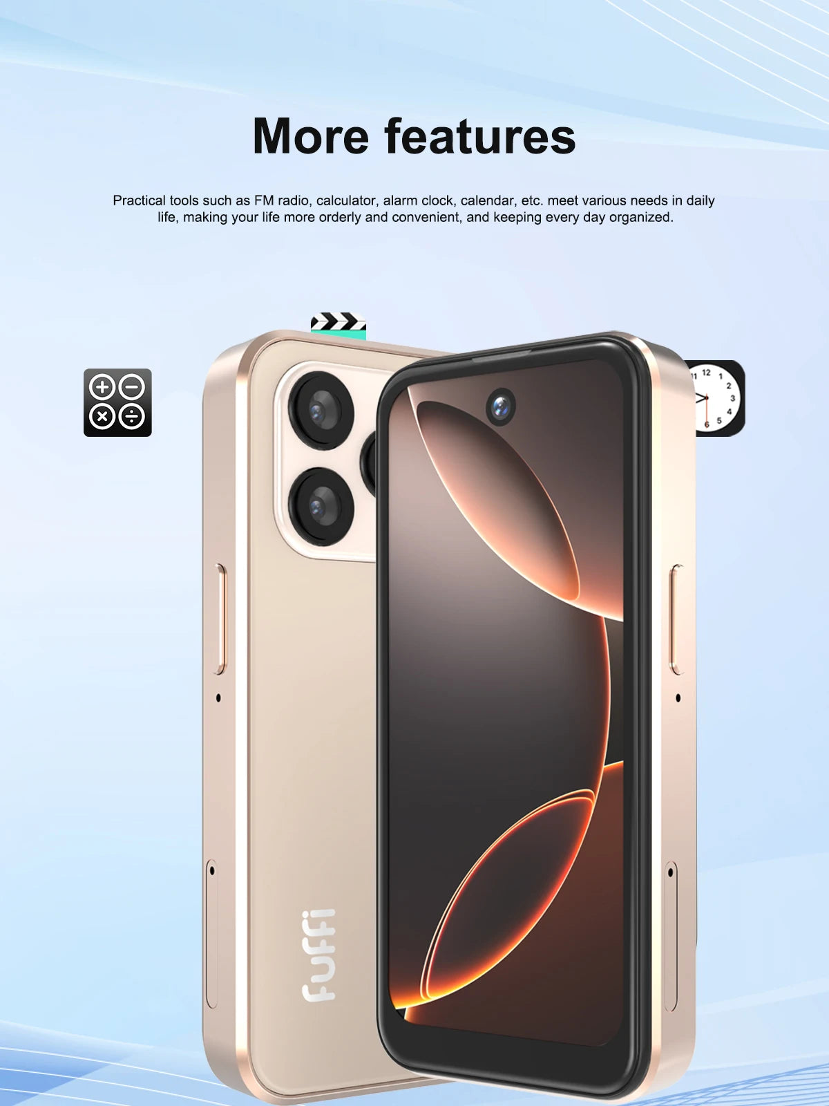 Fuffi XS16 Mini Phone 4G LTE Android10.0 Smartphone 4GB RAM 32GB ROM 4" Display 5MP Camera Dual SIM With Play Store WhatsAPP