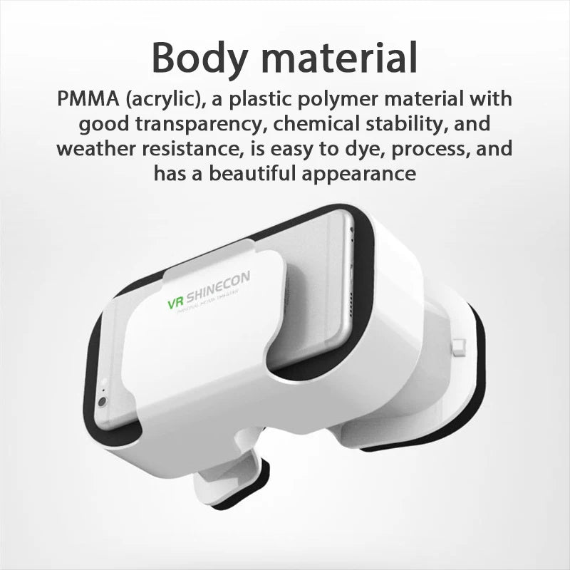 Shinecon 3D VR Glasses Virtual Reality Viar Goggles Headset Devices Smart Helmet Lenses For Cell Phone Mobile Smartphones Viewer