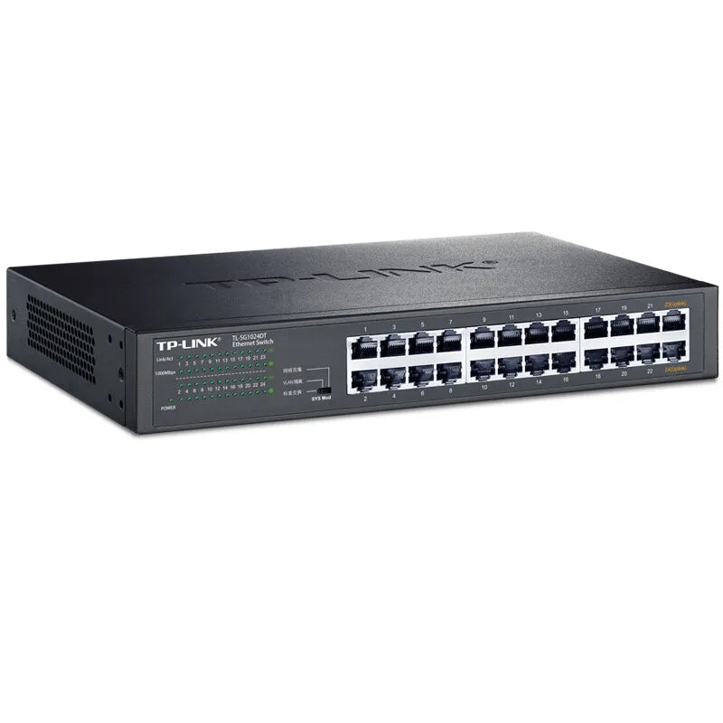 TP-LINK Full-gigabit Network Monitoring 24-port Switch 1000M Network Cable LAN Splitter Ethernet HUB TL-SG1024DT