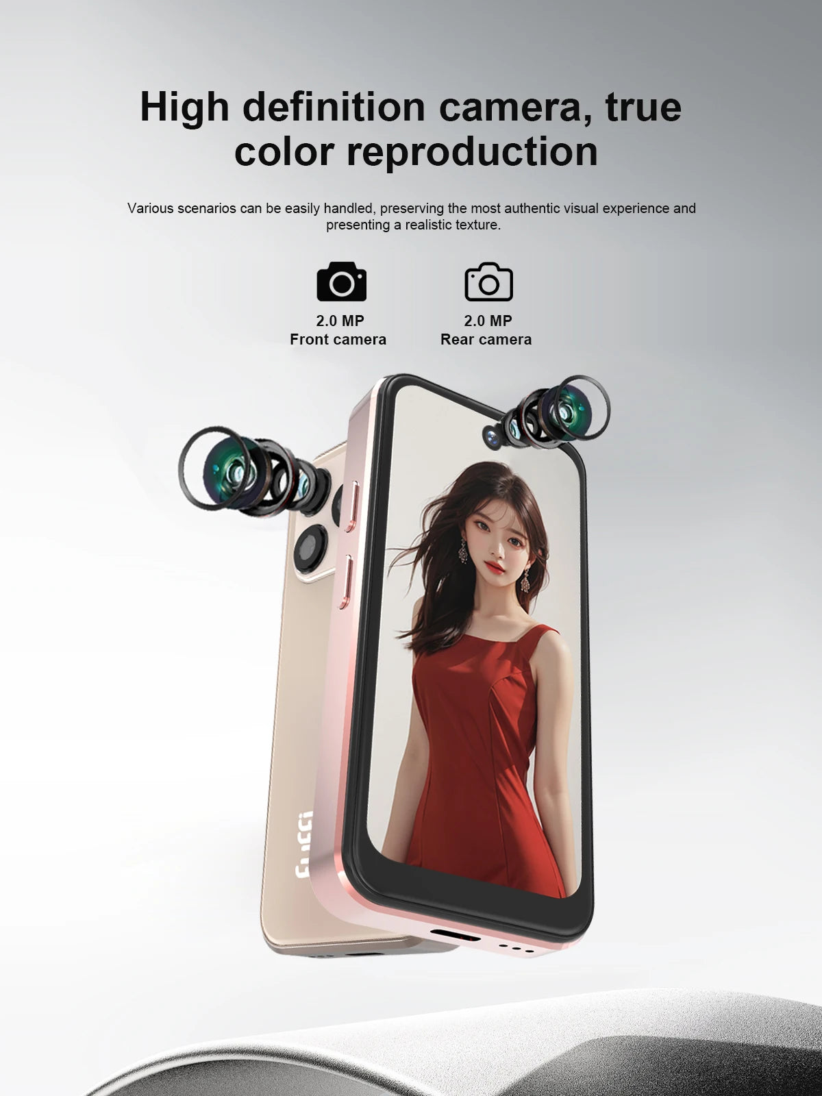 Fuffi XS16 Mini Phone 4G LTE Android10.0 Smartphone 4GB RAM 32GB ROM 4" Display 5MP Camera Dual SIM With Play Store WhatsAPP