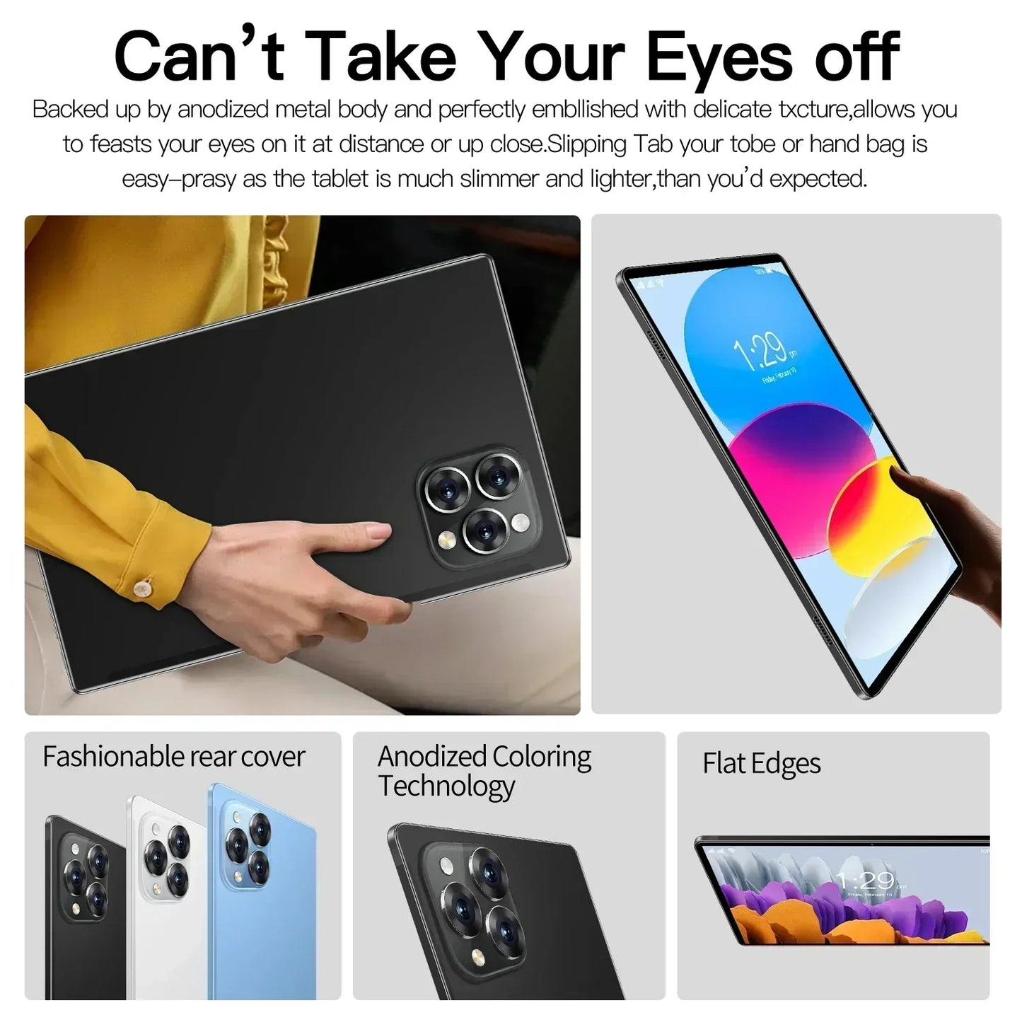 2025 5G Tablet Pad 15 Pro Android 14.0 Brand New 11 inch 22GB RAM 2TB ROM Tablet 24MP 48MP 20000mAh 10Core WIFI Network Tablet