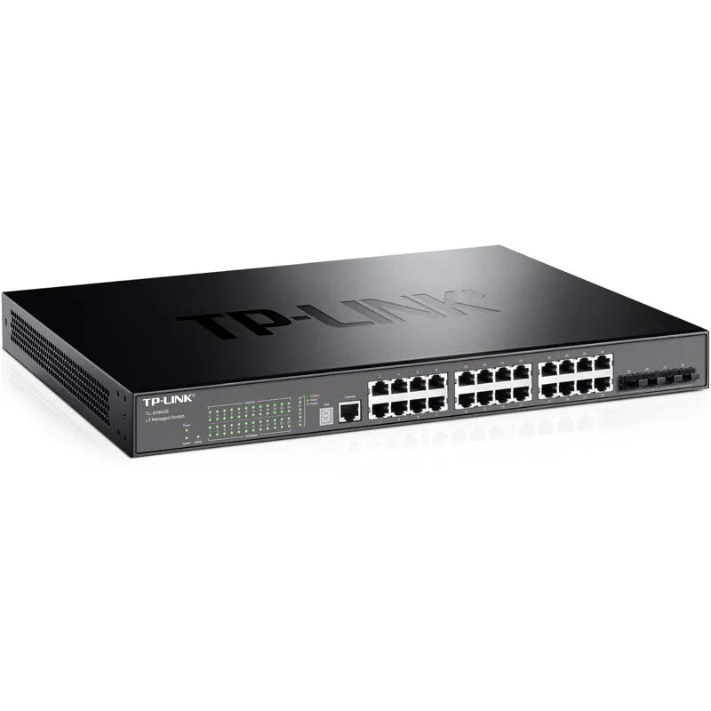 TP-LINK 24-port 10G Switch with 4 10G SFP+ Ports, Managed Switch, Ethernet Switch