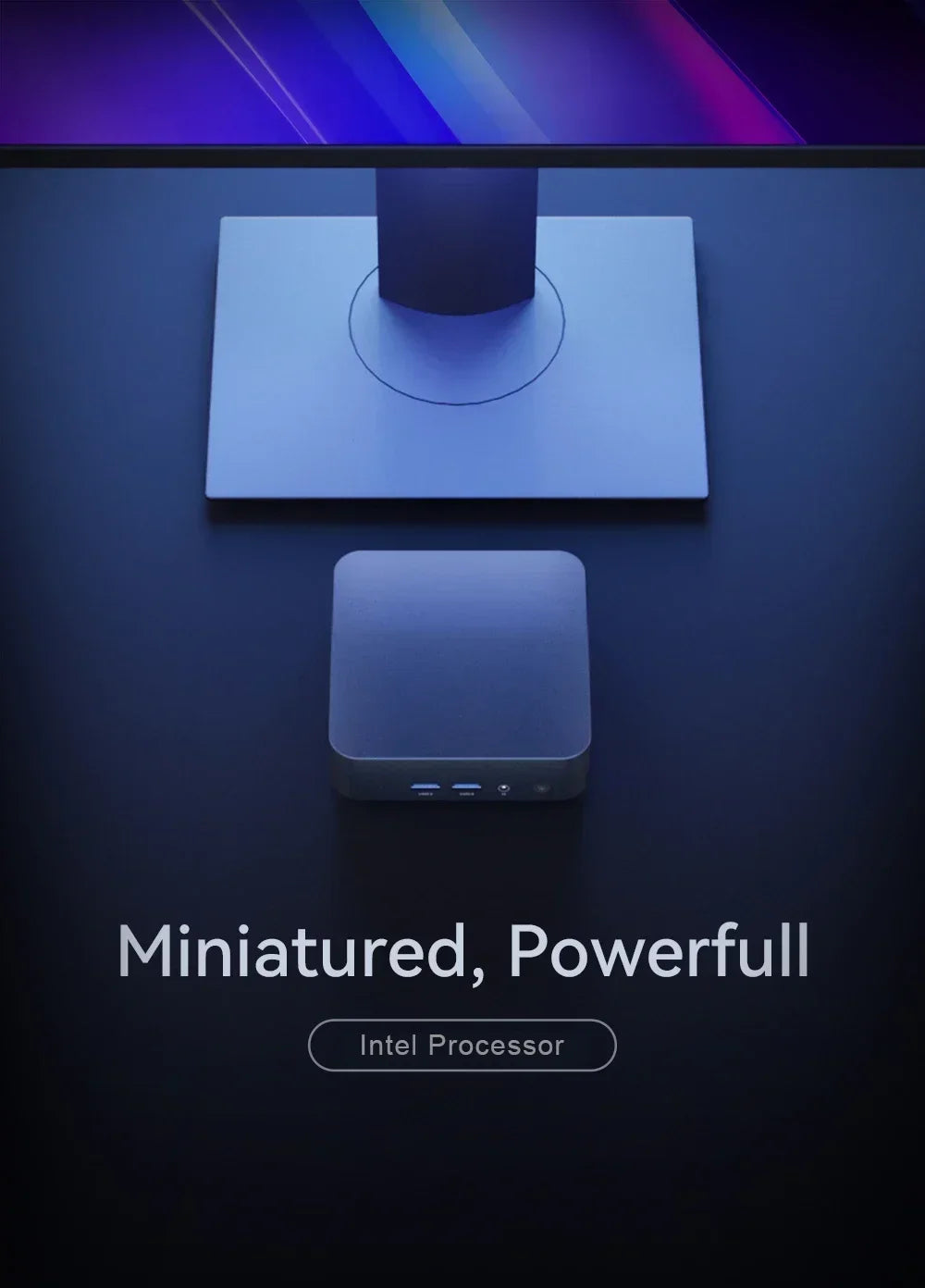 Mini PC Intel Core i9 8950HK Windows 11 Gaming Computer Small Pocket UHD Graphics WiFi6 16GB DDR4 1TB SSD 1000Mbps Dual Desktop