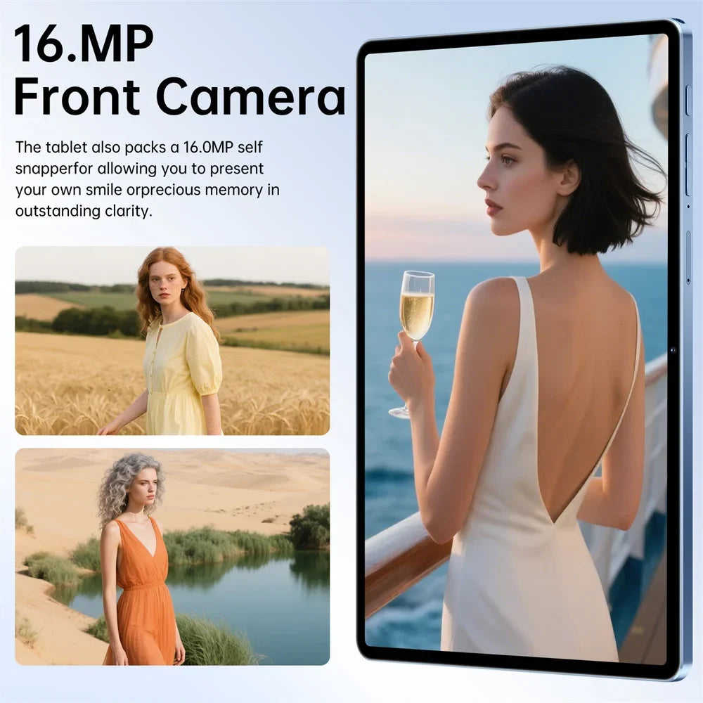 2025 Pad 7s Pro Tablet 10.1 inch Android 15 16GB+1TB 10000mAh Battery Tablets PC Global Version 5G WIFI Dual SIM Tab For Kids