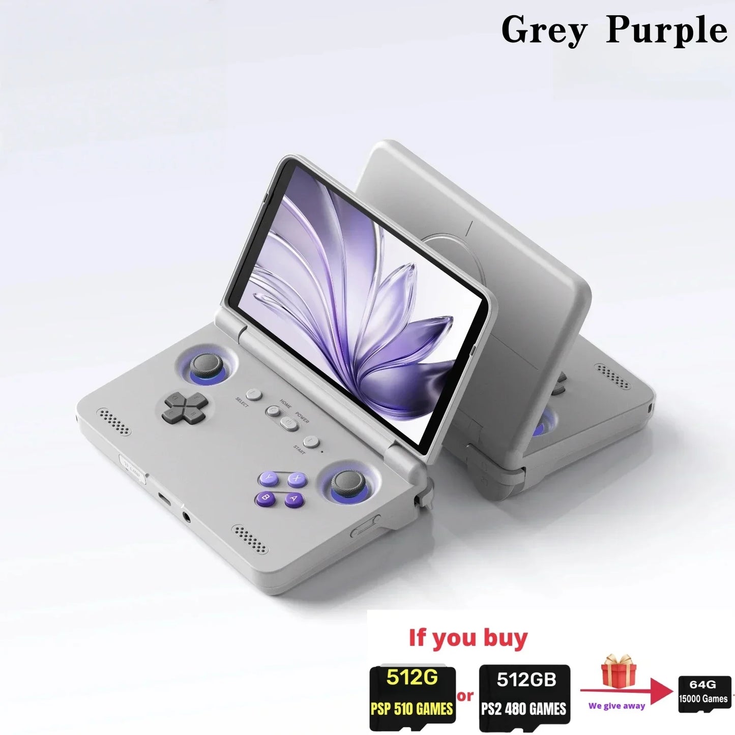 Retroid Pocket Flip2 Retro Handheld Game Console Android13 5.5 Inch AMOLED Touch Screen Video Player Wifi Bluetooth PSP PS2 Gift