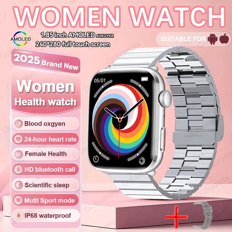2025 New For Xiaomi Women AI Smart Diagnosis Smart Watch HRV+PPG Blood Pressure Blood oxygen Health monitor IP68 NFC Smartwatchs