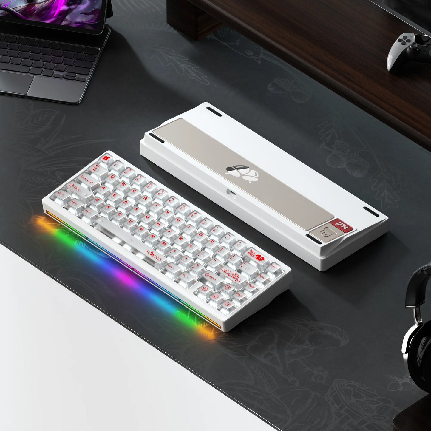 Lucky65 V2 NUT65 Sugar65 Weikav Lucky 65keys Mechanical Keyboard Aluminum 3-Mode Rgb Hot Swappable Custom Wired Gaming Keyboard