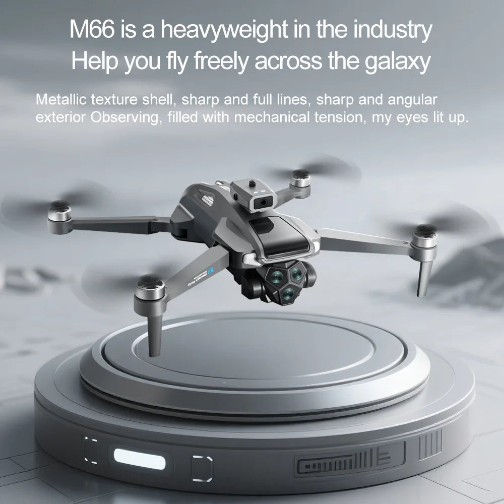 M66 New Folding Drone 4,5" Screen 25 Min Battery 8K Movie Camera Optical Flow Position Aircrafting Obstacle Avoidance Brushless