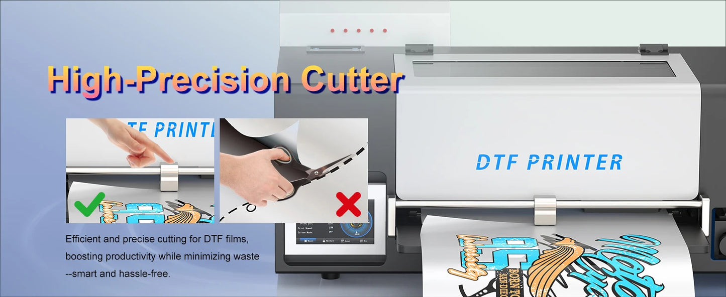 A3 DTF Printer Impresora 13inch XP600 DTF Printer Transfer Printe Direct Roll Film Printing Jeans Bag Hat DTF Printing Machine