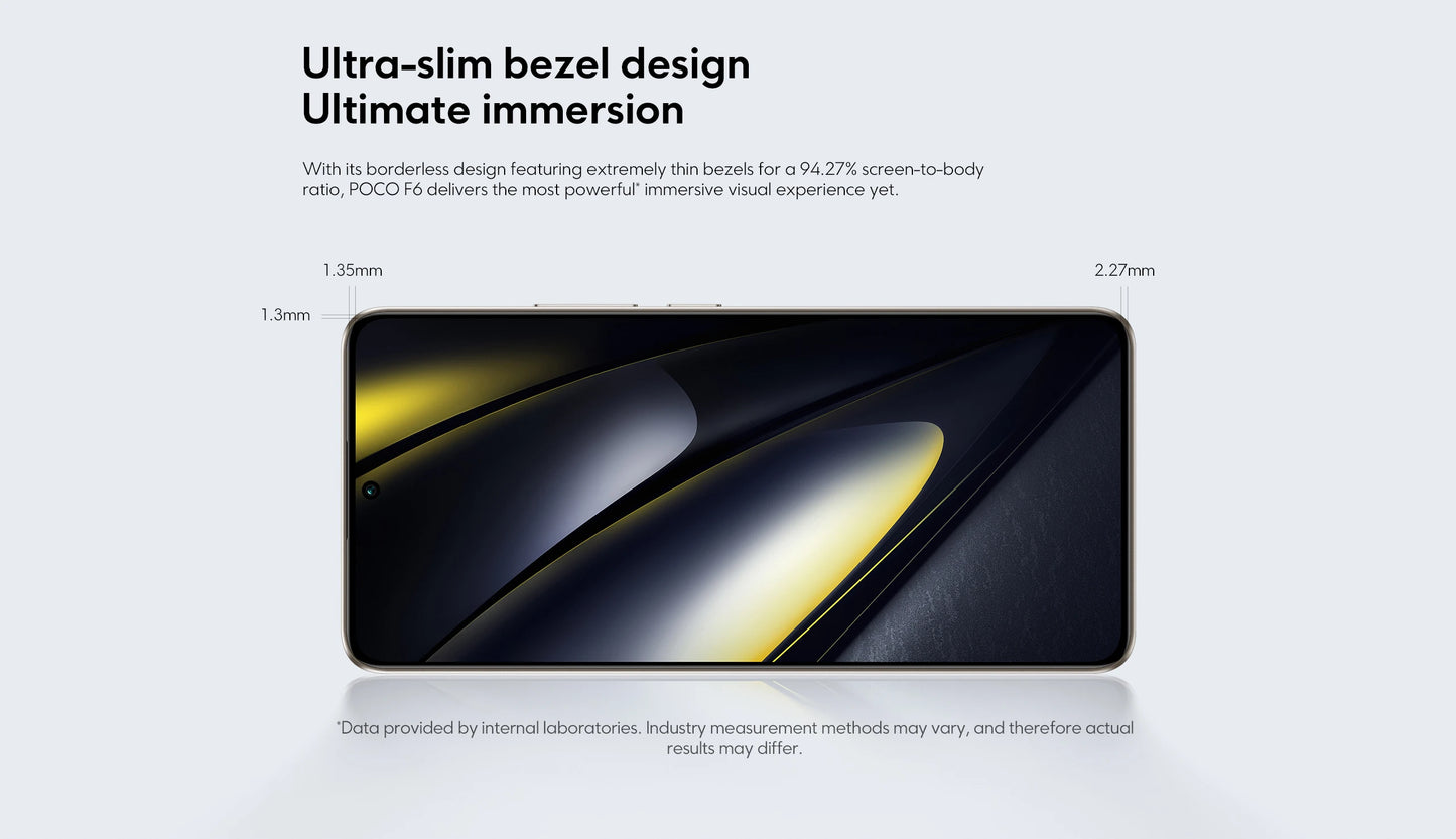 World Premiere POCO F6 Smartphone Global Version Snapdragon®8s Gen 3 NFC 120Hz Flow AMOLED 90W Turbo Charging 5000mAh Battery