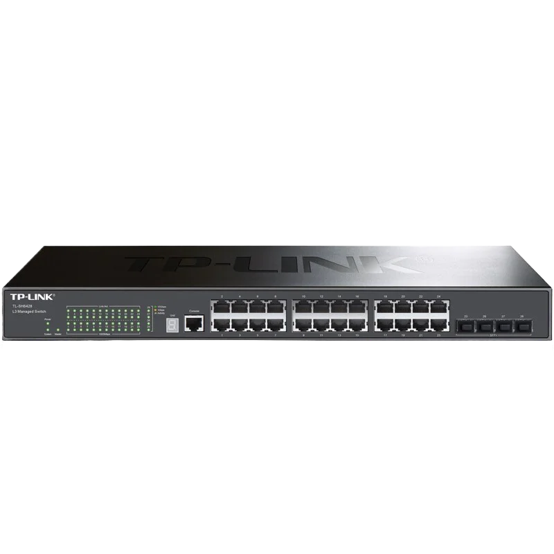 TP-LINK 24-port 10G Switch with 4 10G SFP+ Ports, Managed Switch, Ethernet Switch